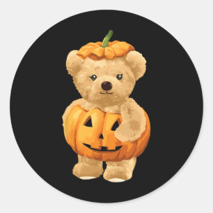 Adesivo Pumpkin legal E Urso Para O Dia Das Bruxas