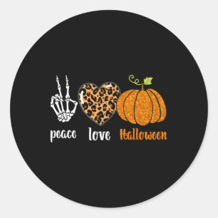 Adesivo Pumpkin Leopard no Halloween