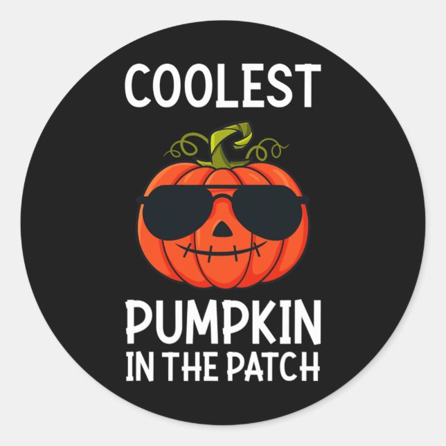 Adesivo Pumpkin Mais Legal Do Halloween No Patch Fun Boys  (Frente)