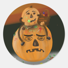 Adesivo Pumpkin Mess Halloween Stickers