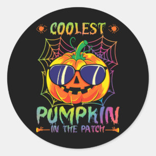 Adesivo Pumpkin Na Coluna Do Patch Tie Dye Pumpkin Fal
