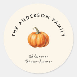 Adesivo Pumpkin outono bem-vindo à nossa decoração domésti
