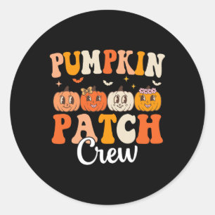 Adesivo Pumpkin Patch Crew Correspondente à Família Groovy
