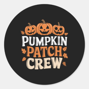 Adesivo Pumpkin Patch Crew Engraçado Pumpkin Patch Obrigad