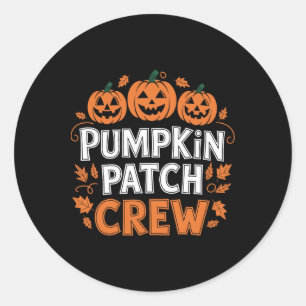 Adesivo Pumpkin Patch Crew Engraçado Pumpkin Patch Obrigad