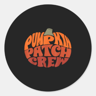 Adesivo Pumpkin Patch Crew Engraçado Pumpkin Patch Obrigad