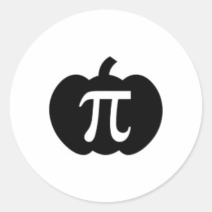 Adesivo Pumpkin Pi Pie Math Professor Halloween Engraçado