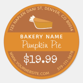 Adesivo Pumpkin Pie Bakery Sticker