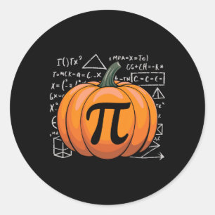 Adesivo Pumpkin Pie Math Engraçado Ação de Graças Pi Day M
