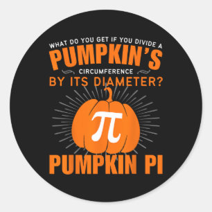 Adesivo Pumpkin Pie Math Halloween Pi Day Figurume Men War