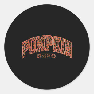 Adesivo Pumpkin Retro Pumpkin Spice Leopard Queda Outonas