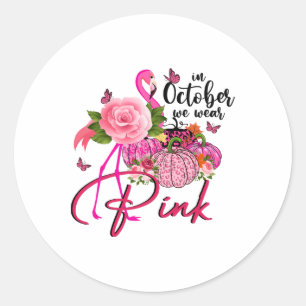 Adesivo Pumpkin Rosa-Flamingo Rosa Rosa Rosa Em Outubro Ve