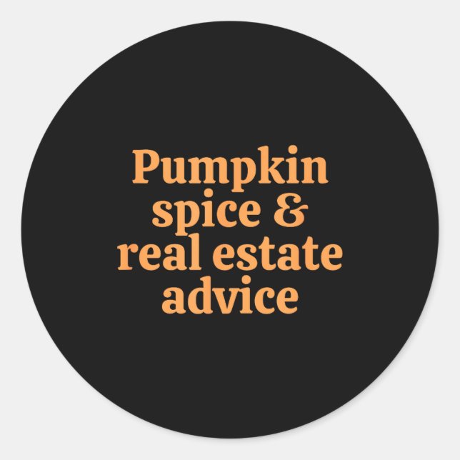 Adesivo Pumpkin Sce And Real Estate Advice  (Frente)