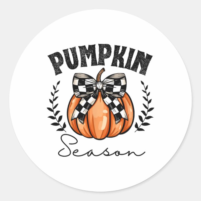 Adesivo Pumpkin Season Coquette Pumpkin Arco Halloween Spo (Frente)