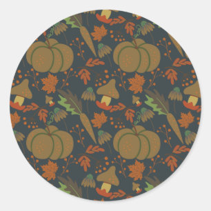 Adesivo Pumpkin sem pele e cenoura fundo escuro