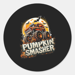 Adesivo Pumpkin Smasher Monster Truck Halloween Homens B