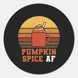 Adesivo Pumpkin Spice AF - Queda