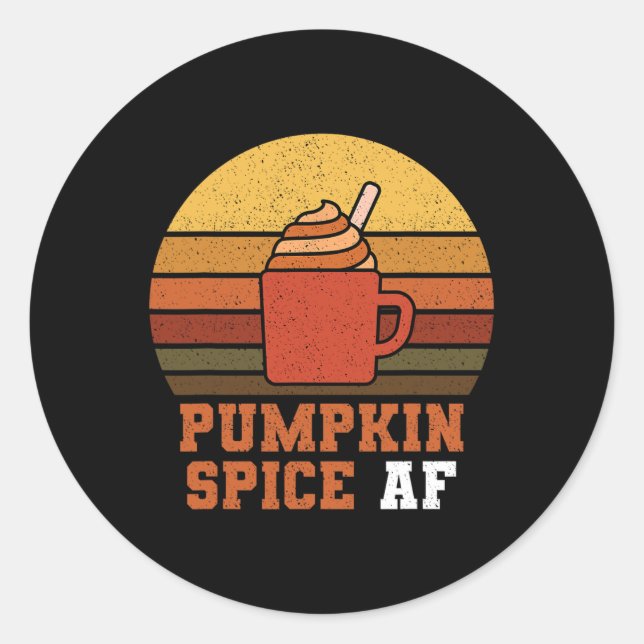 Adesivo Pumpkin Spice AF - Queda (Frente)