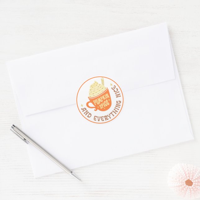 Adesivo Pumpkin Spice Crachá Queda (Envelope)