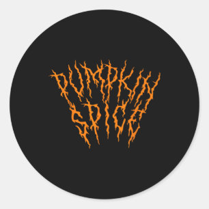 Adesivo Pumpkin Spice Divertido Hallowee de Música de Meta