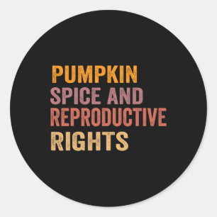 Adesivo Pumpkin Spice E Direitos Reprodutivos