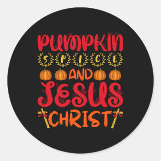 Adesivo Pumpkin Spice E Jesus Cristo