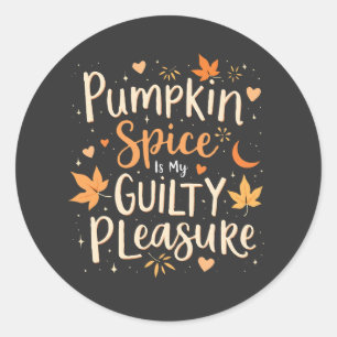 Adesivo Pumpkin Spice É Meu Prazer Culpado