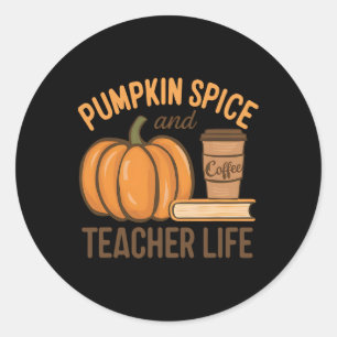 Adesivo Pumpkin Spice E Professora Professor Professora De