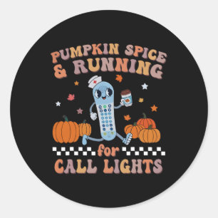 Adesivo Pumpkin Spice e Running For Call Lights ER Nurse