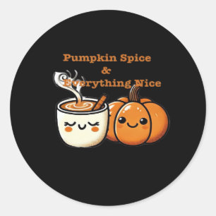 Adesivo Pumpkin Spice e Tudo Muito Bom - outono