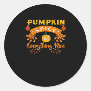 Adesivo Pumpkin Spice E Tudo O Bonito Café Queda Trava