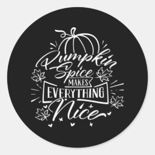 Adesivo Pumpkin Spice E Tudo O Que É Legal - Viral Outono 