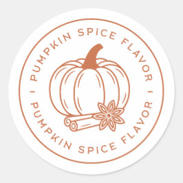 Adesivo Pumpkin spice flavor flavoring