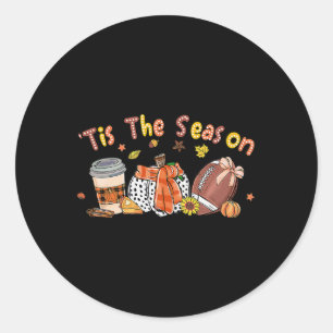 Adesivo Pumpkin Spice Football Tis The Season Fall Thankg