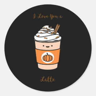 Adesivo Pumpkin Spice Latte Eu Te Amo Um Latte