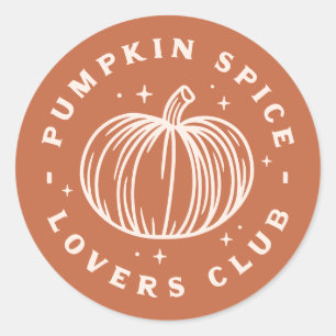 Adesivo Pumpkin Spice Lovers Club
