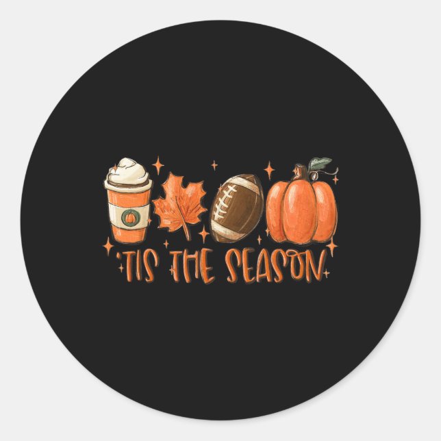 Adesivo Pumpkin Spice Pegbyll Este É O Prêmio De Queda (Frente)