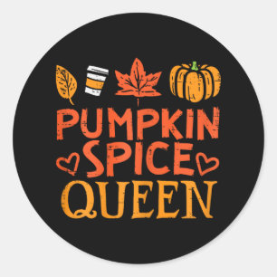 Adesivo Pumpkin Spice Queen Fall Season Women G