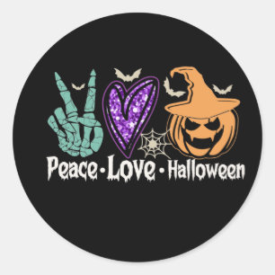 Adesivo Pumpkin Sticker do Dia das Bruxas de Paz