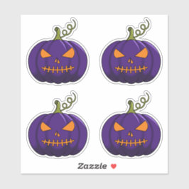 Adesivo Pumpkin Stickers - Halloween Jack-o-Lanterna