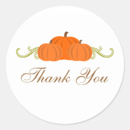 Adesivo Pumpkin Swirings Cai Obrigado Stickers