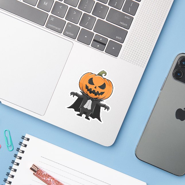 Adesivo Pumpkin Vampire (Notebook com iPhone)