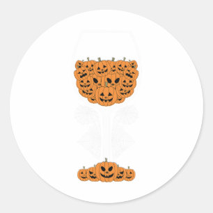 Adesivo Pumpkin Wine Gl Spider Fácil Halloween