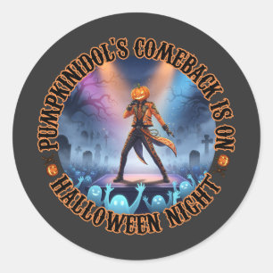 Adesivo Pumpkinidol Halloween Concert Ghost Fans Spooky