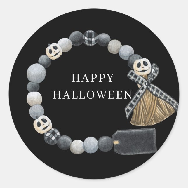 Adesivo Pumpkins do Partido Halloween (Frente)