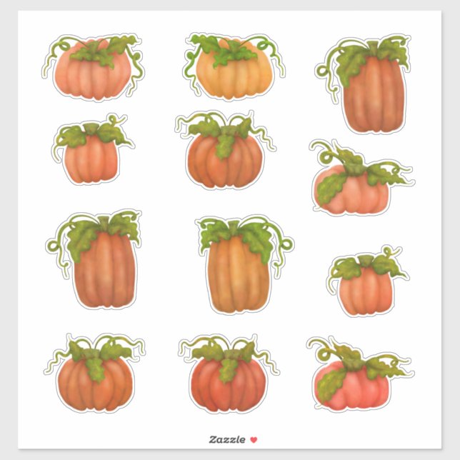 Adesivo Pumpkins Pumpkins Pumpkins (Folha)