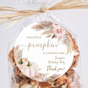 Adesivo Pumpkins Watercolor Boho Girls Caem primeiro anive