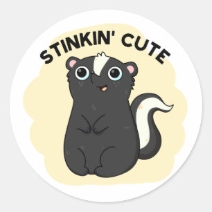 Adesivo Pun Skunk Adorável e Bonito