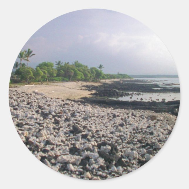 Adesivo Punalu "Sand Beach Hawaii Big Island" (Frente)