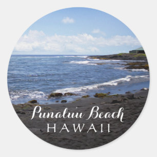 Adesivo Punalu'u Black Sand Beach Hawaii - Pinta Digital d